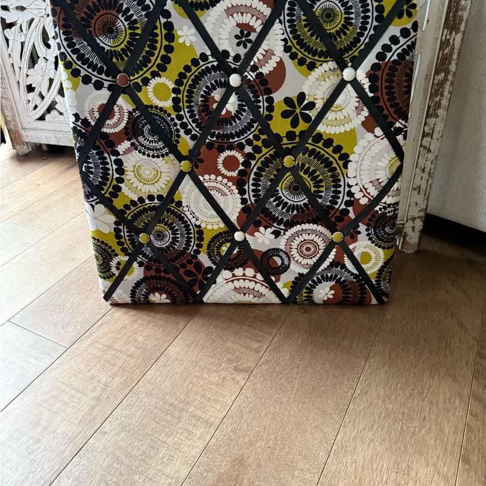 Vera Bradley Ribbon Memo Board-Cocoa Moss
